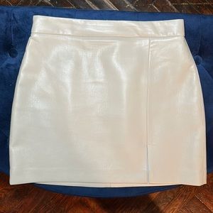 Wildred Vegan Leather Mini Skirt size 8